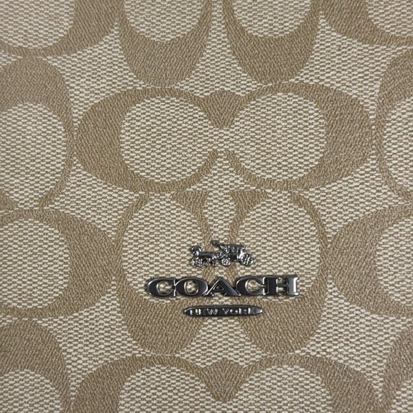 Coach Mini Tote or Crossbody Signature Canvas Like New - Picture 9 of 11